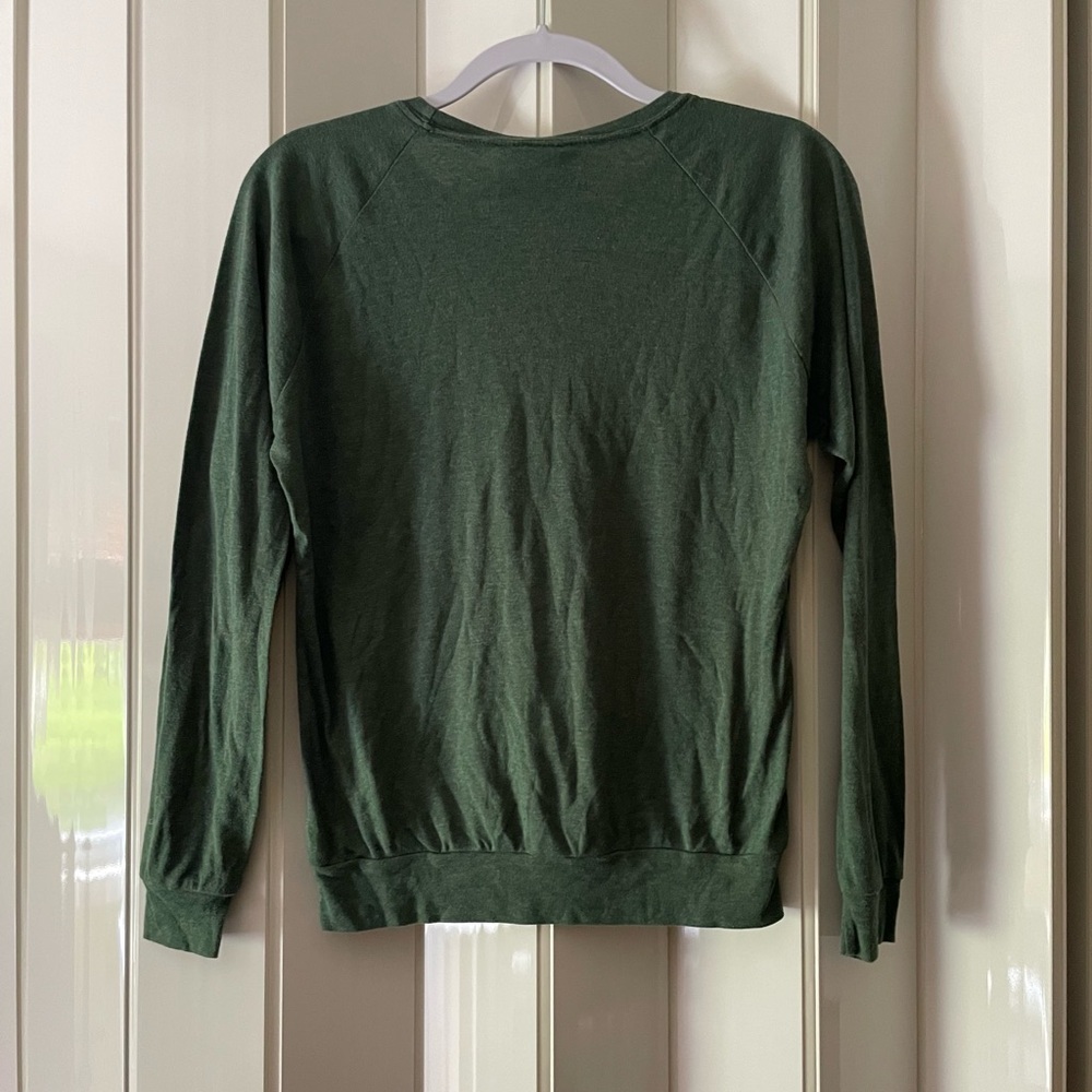 Junk Food Clothing green New York Jets top, knit, vintage look. Small or medium - Picture 2 of 3